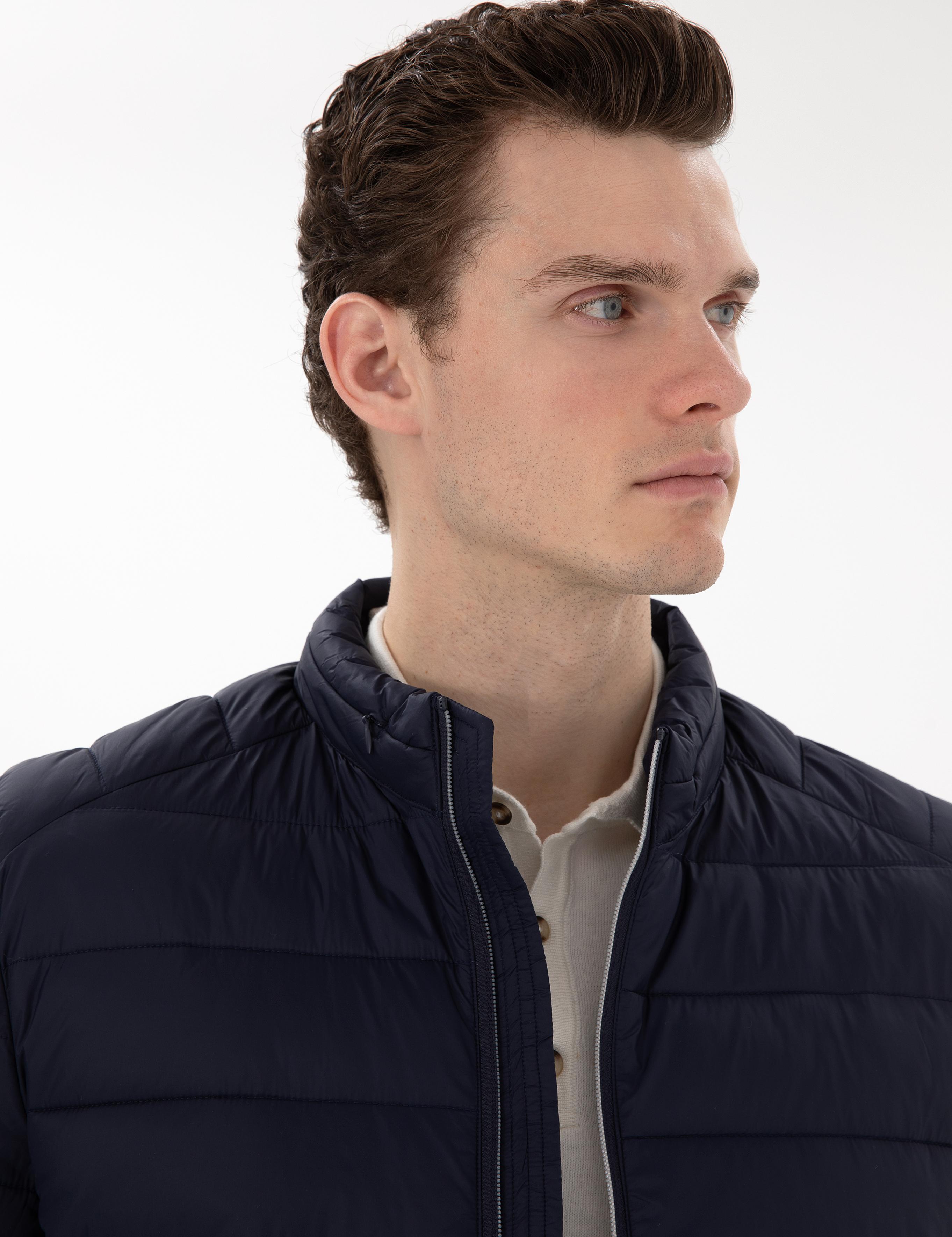 Lacivert Cropped Slim Mont