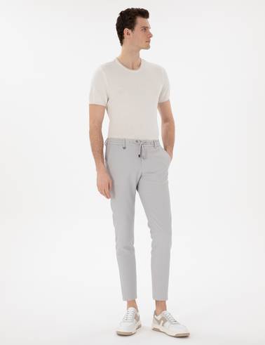 Gri Klasik Jogger Pantolon