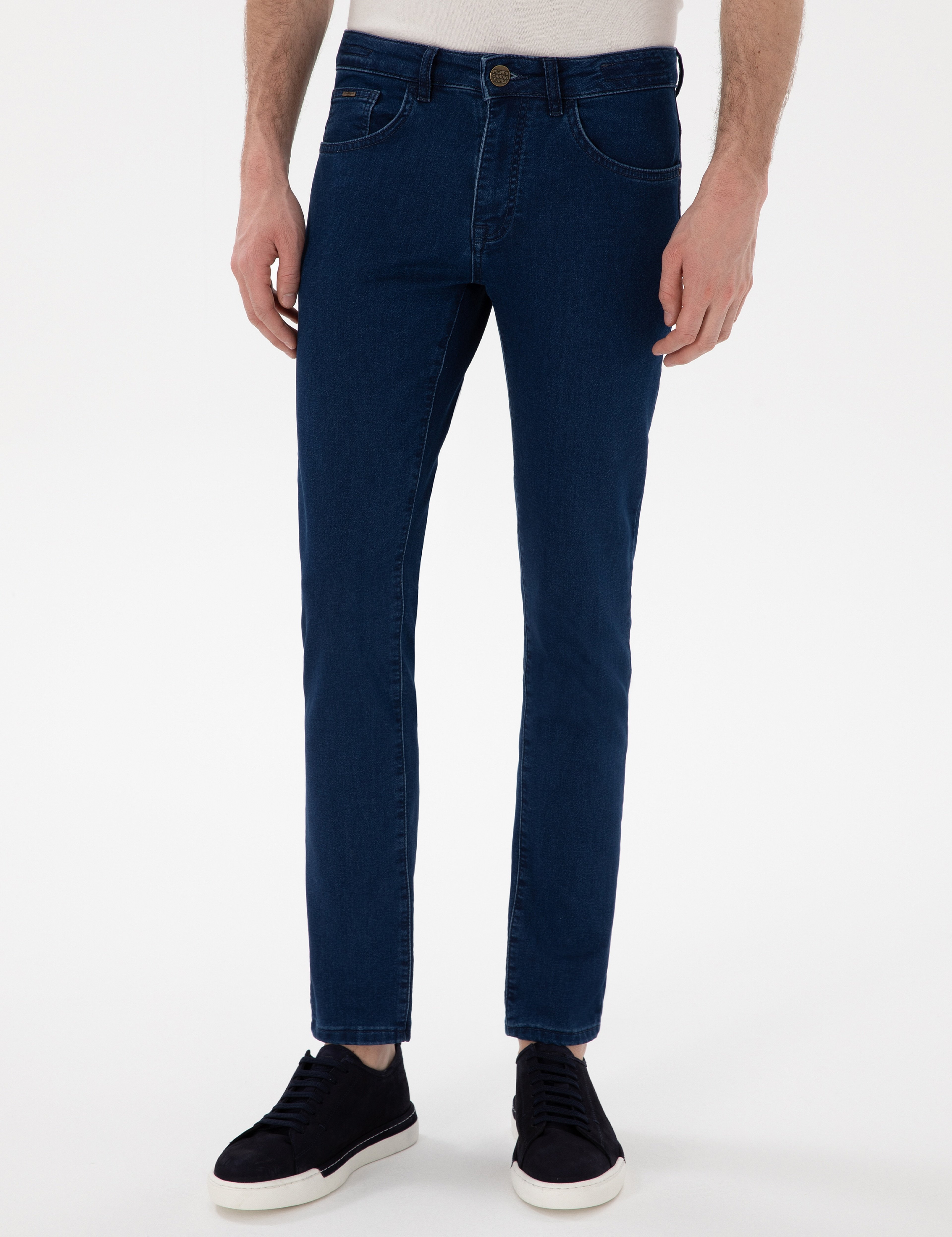 Lacivert Slim Fit Jean Pantolon - Image 2