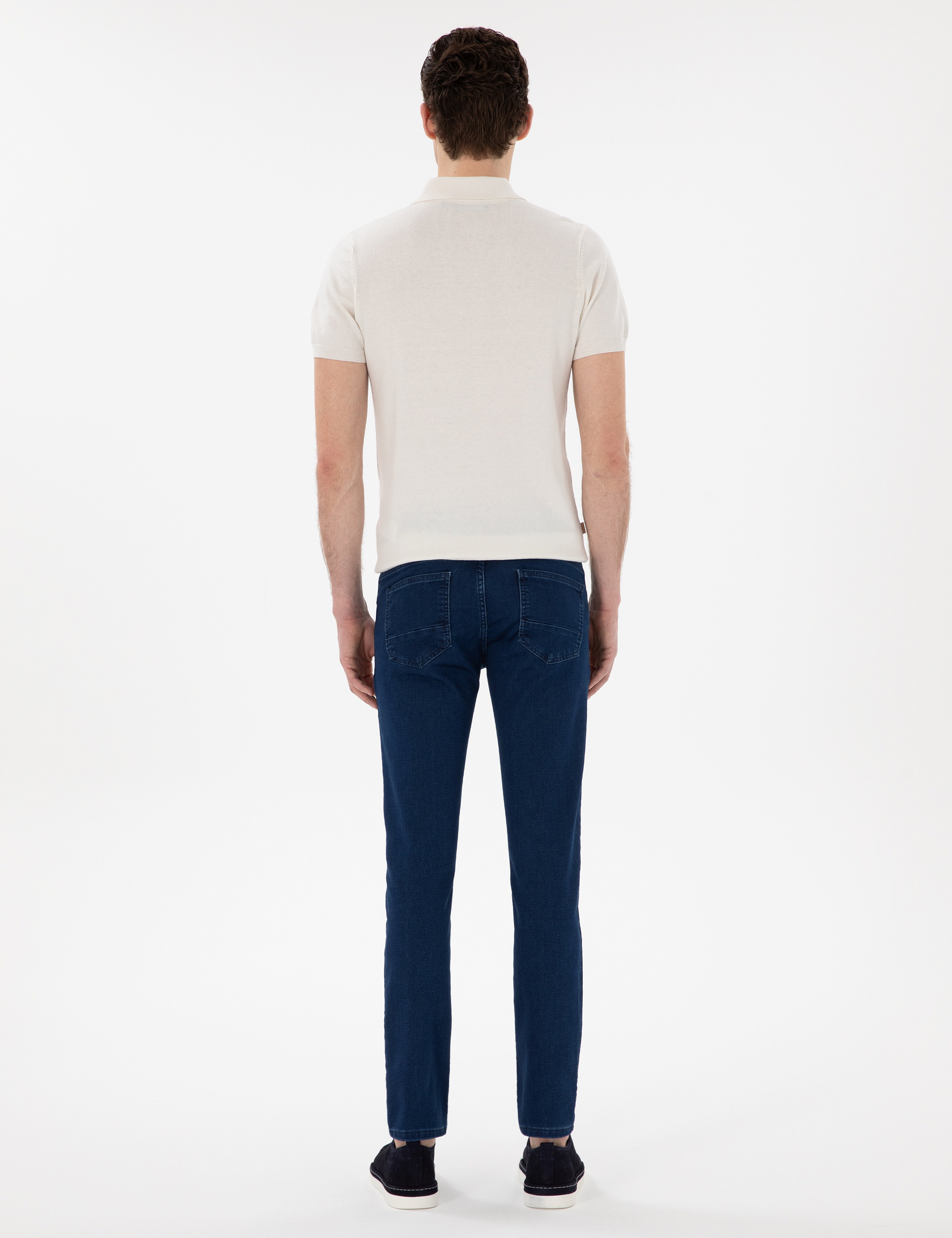 Lacivert Slim Fit Jean Pantolon - Image 4