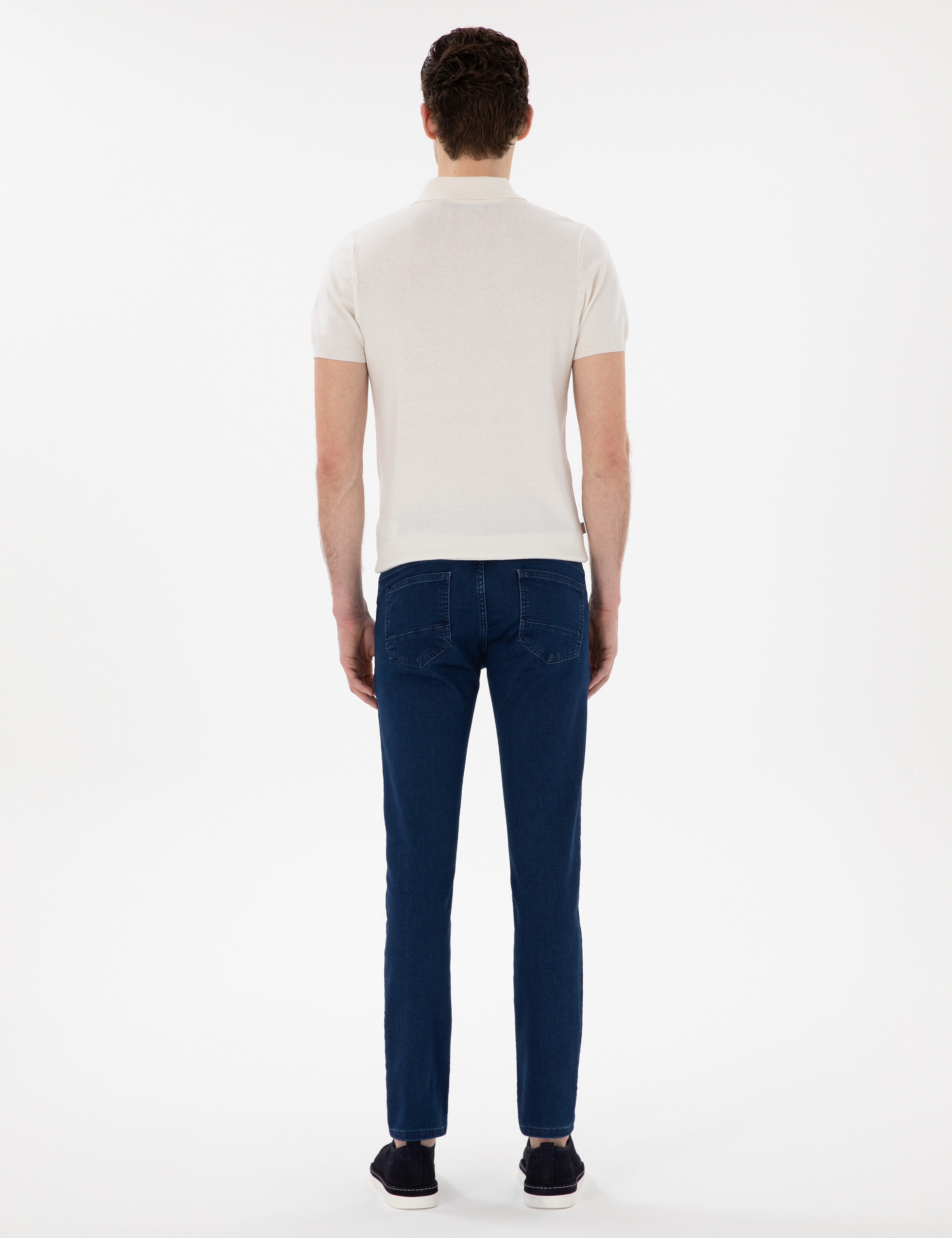 Lacivert Slim Fit Jean Pantolon
