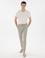 Haki Slim Fit Gofre Yazlık Kanvas Pantolon