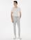 Gri Slim Fit Gofre Yazlık Kanvas Pantolon