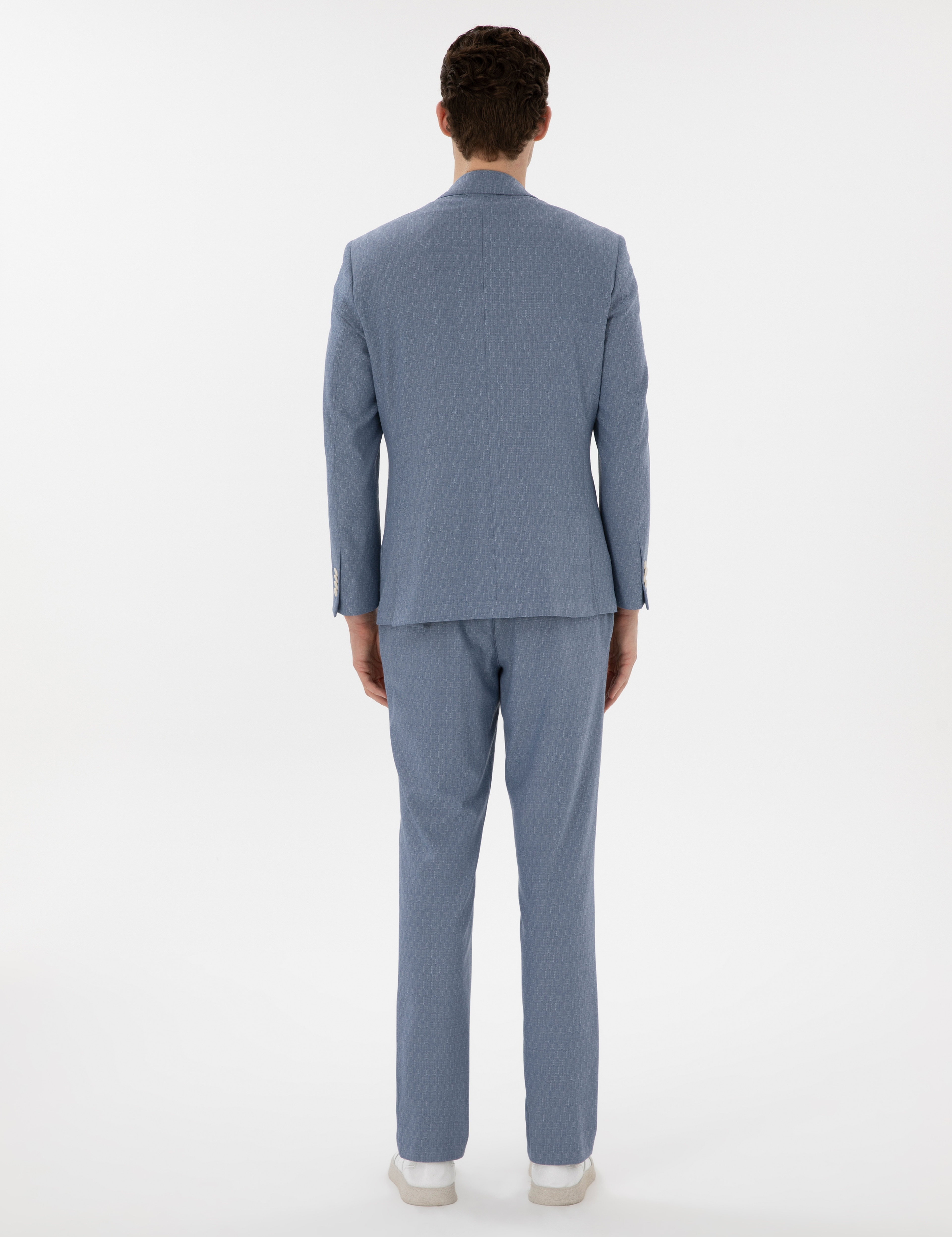 Açık Mavi Slim Fit Takım Elbise - Image 5