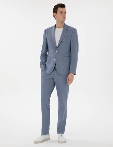 Açık Mavi Slim Fit Takım Elbise