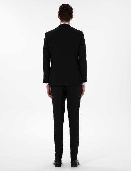 Siyah Ex. Slim Fit Yelekli Takım Elbise - 50304115011
