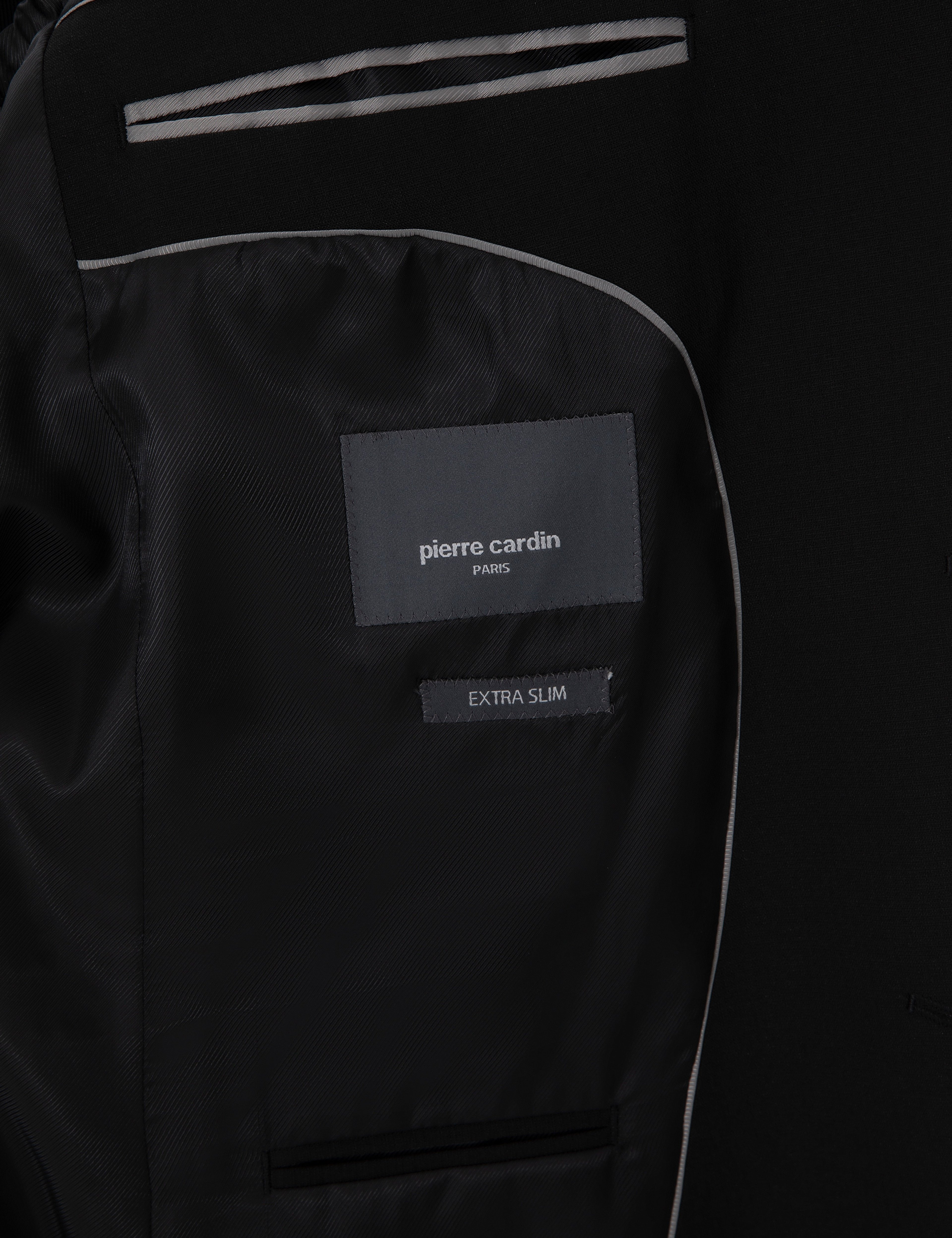 Siyah Extra Slim Fit Yelekli Takım Elbise