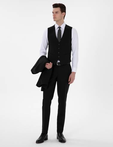Siyah Ex. Slim Fit Takım Elbise
