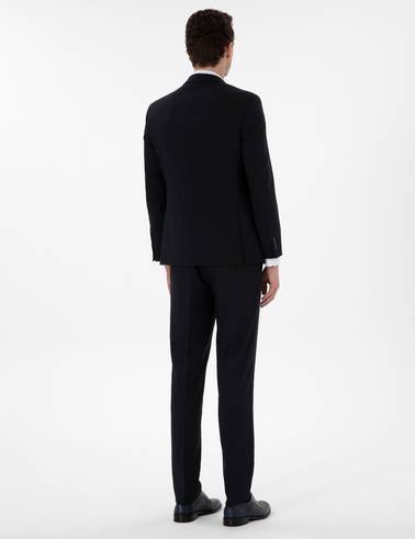 Lacivert Extra Slim Fit Yelekli Takım Elbise