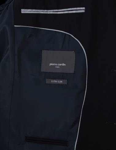 Lacivert Extra Slim Fit Yelekli Takım Elbise
