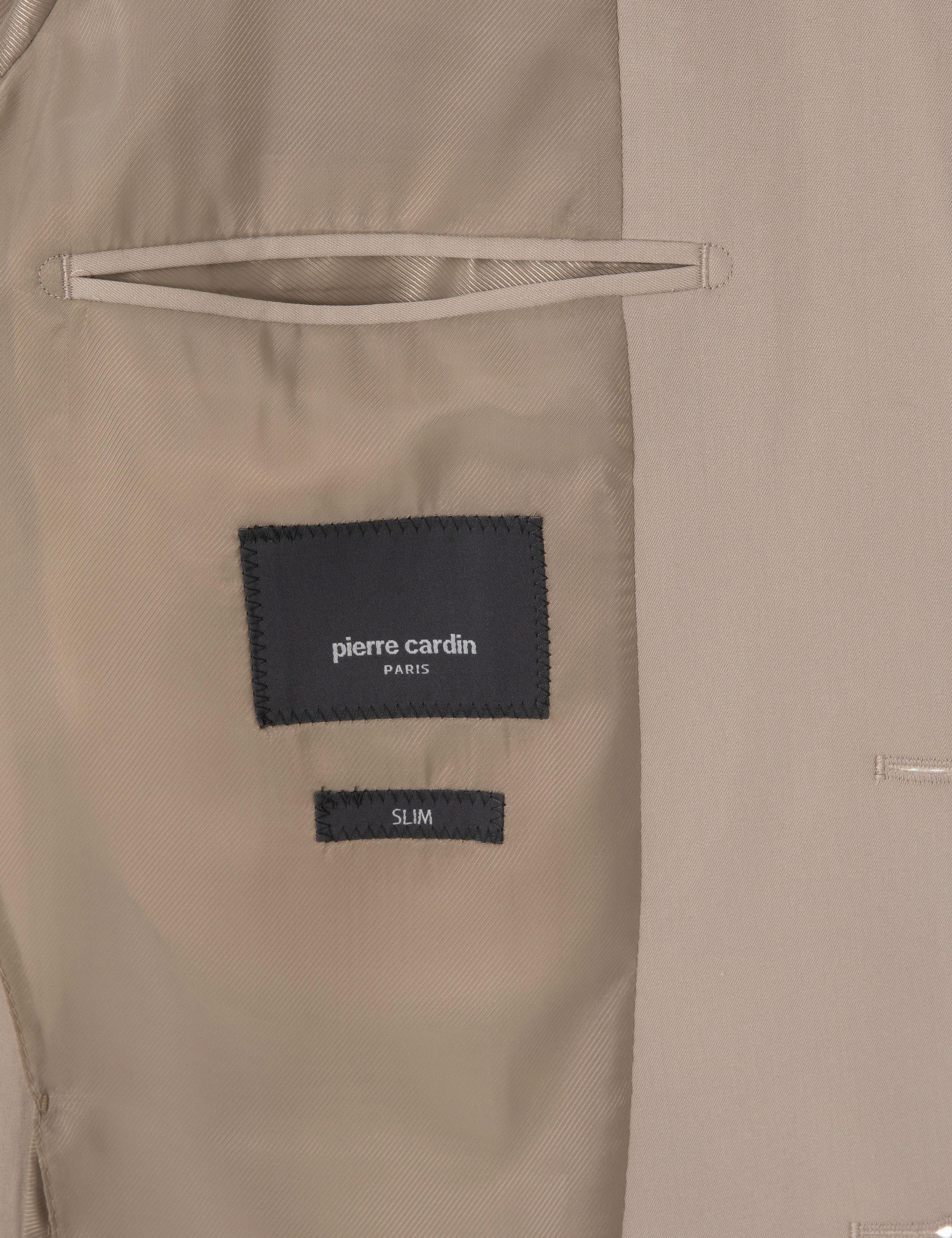 Bej Slim Fit Spor Takım Elbise