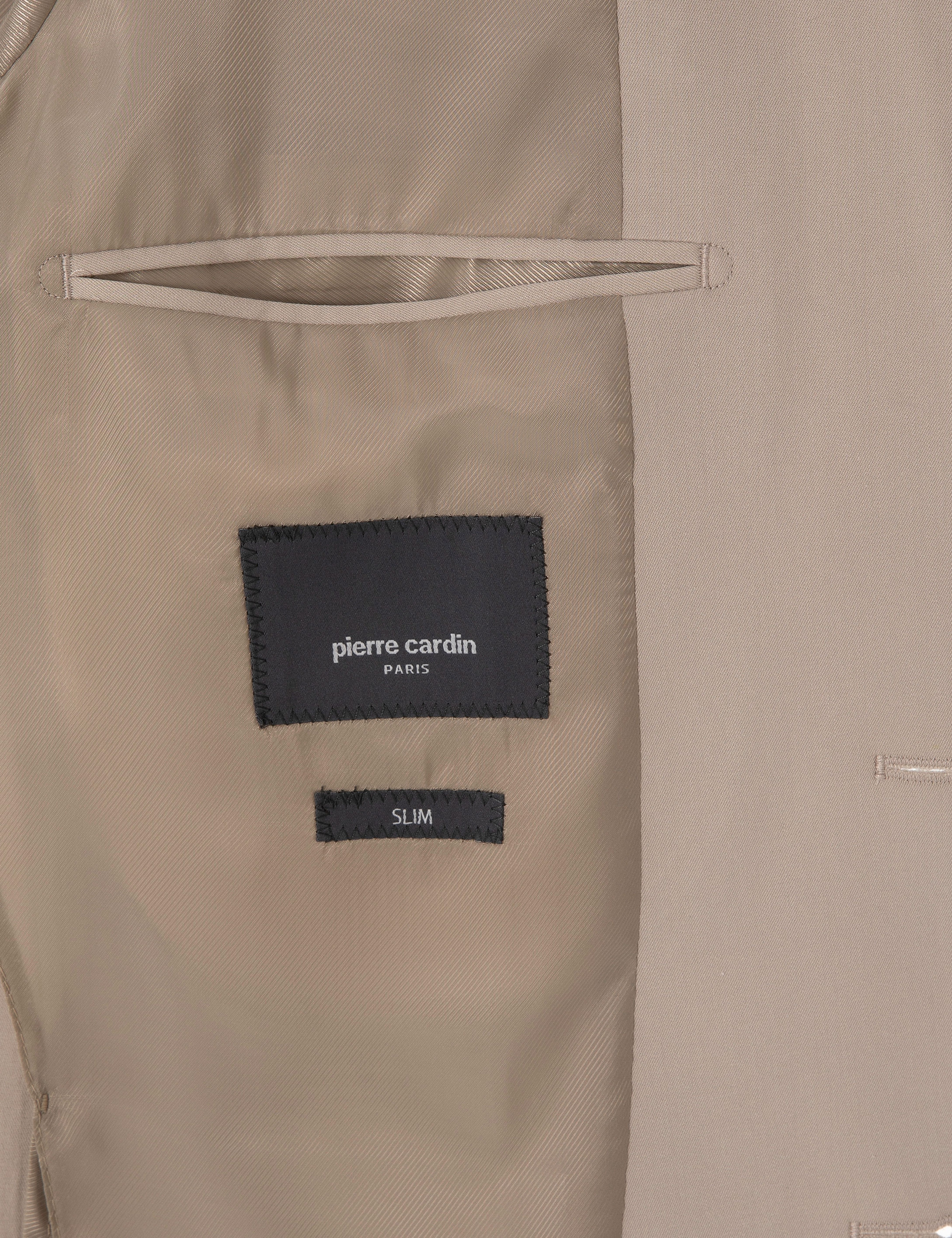 Bej Slim Fit Spor Takım Elbise - Image 6