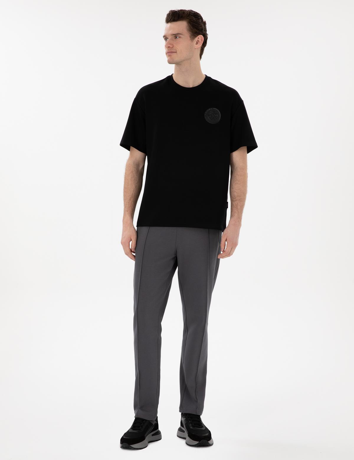 Siyah Comfort Fit Tişört - 50302578042