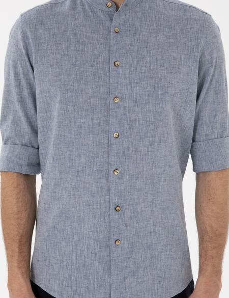 Lacivert Regular Fit Uzun Kollu Gömlek - 50303301010