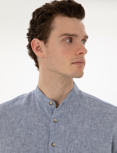 Lacivert Regular Fit Uzun Kollu Gömlek - 50303301010