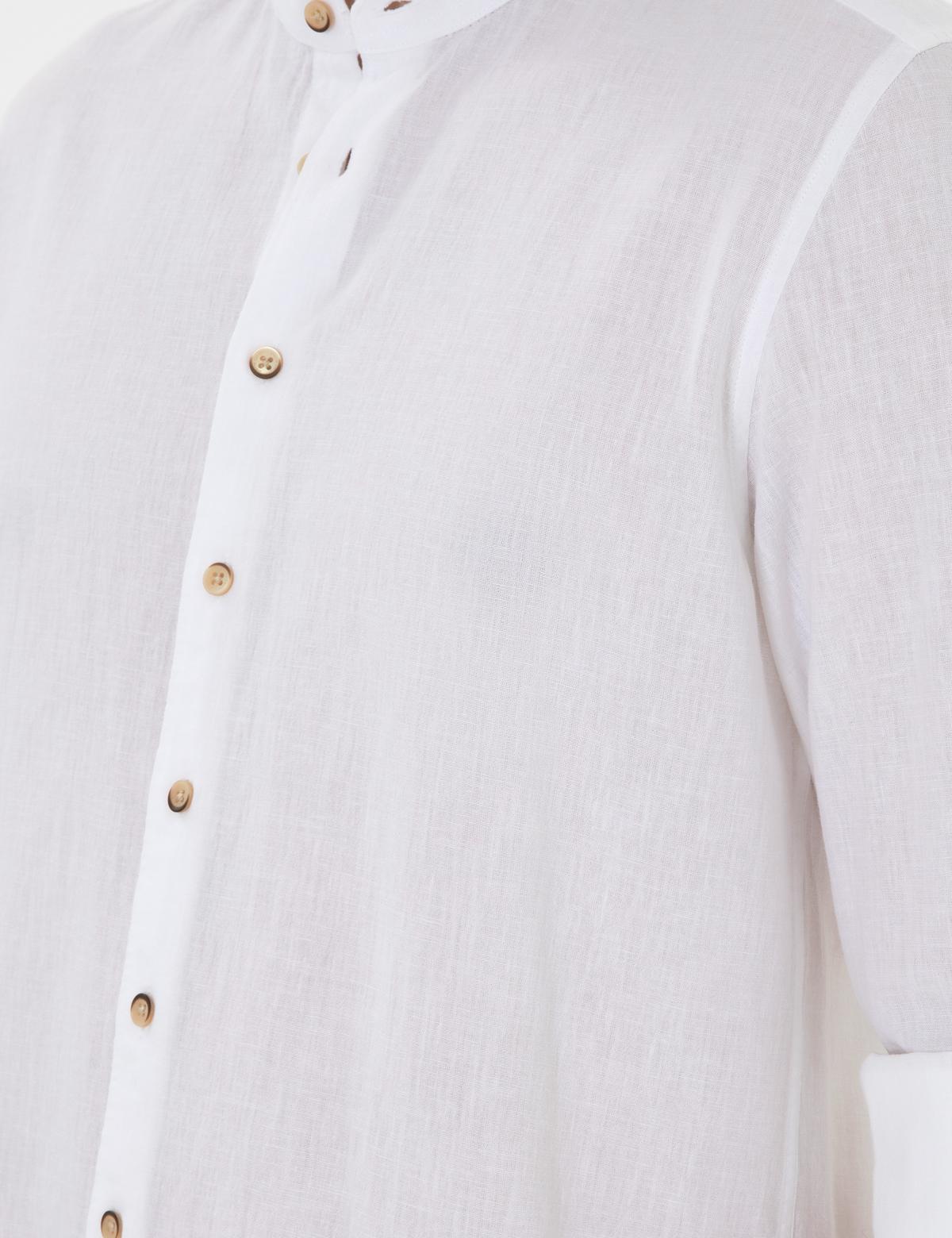 Beyaz Regular Fit Uzun Kollu Gömlek - 50303301001