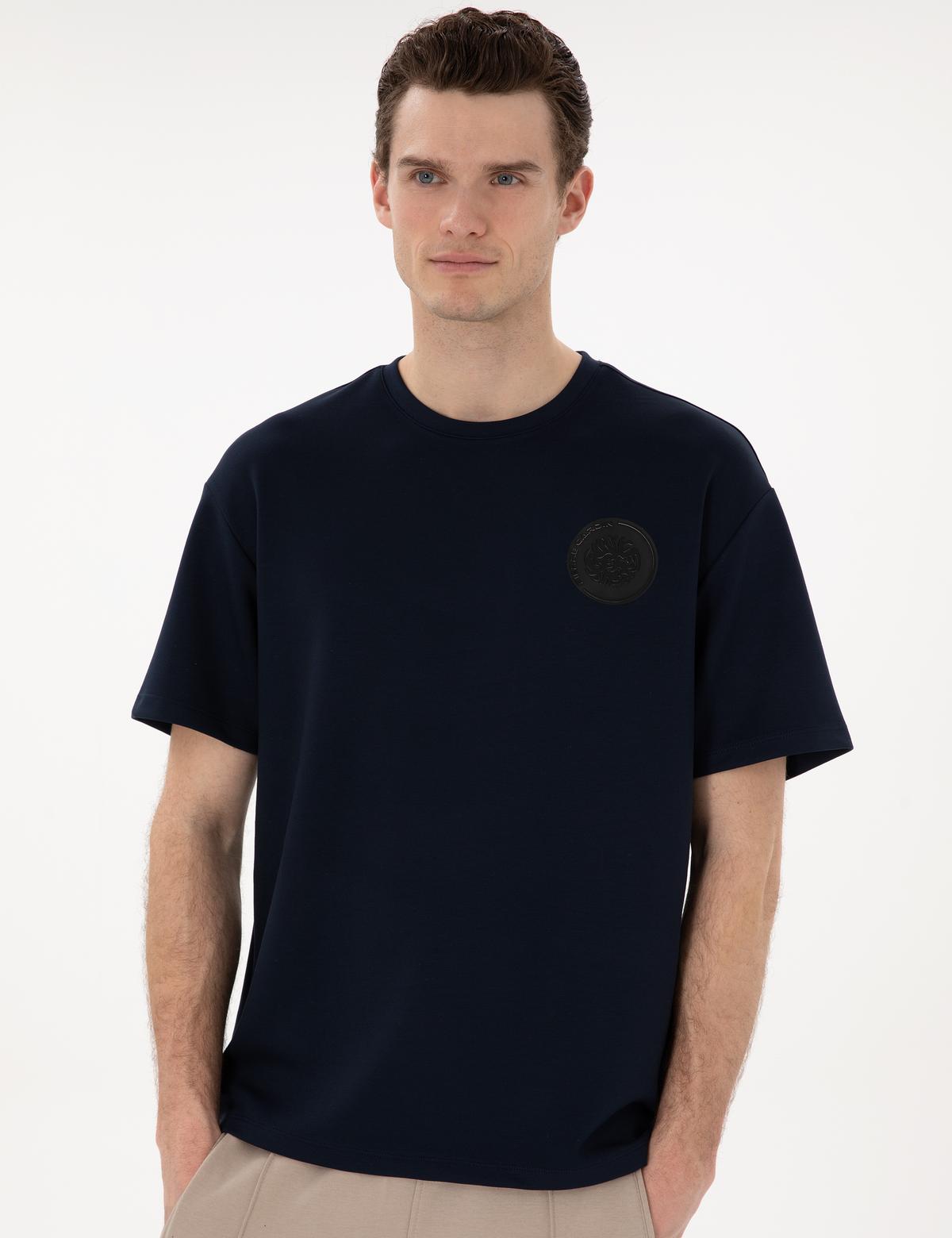 Lacivert Comfort Fit Tişört - 50302578046