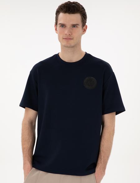 Lacivert Comfort Fit Tişört - 50302578046