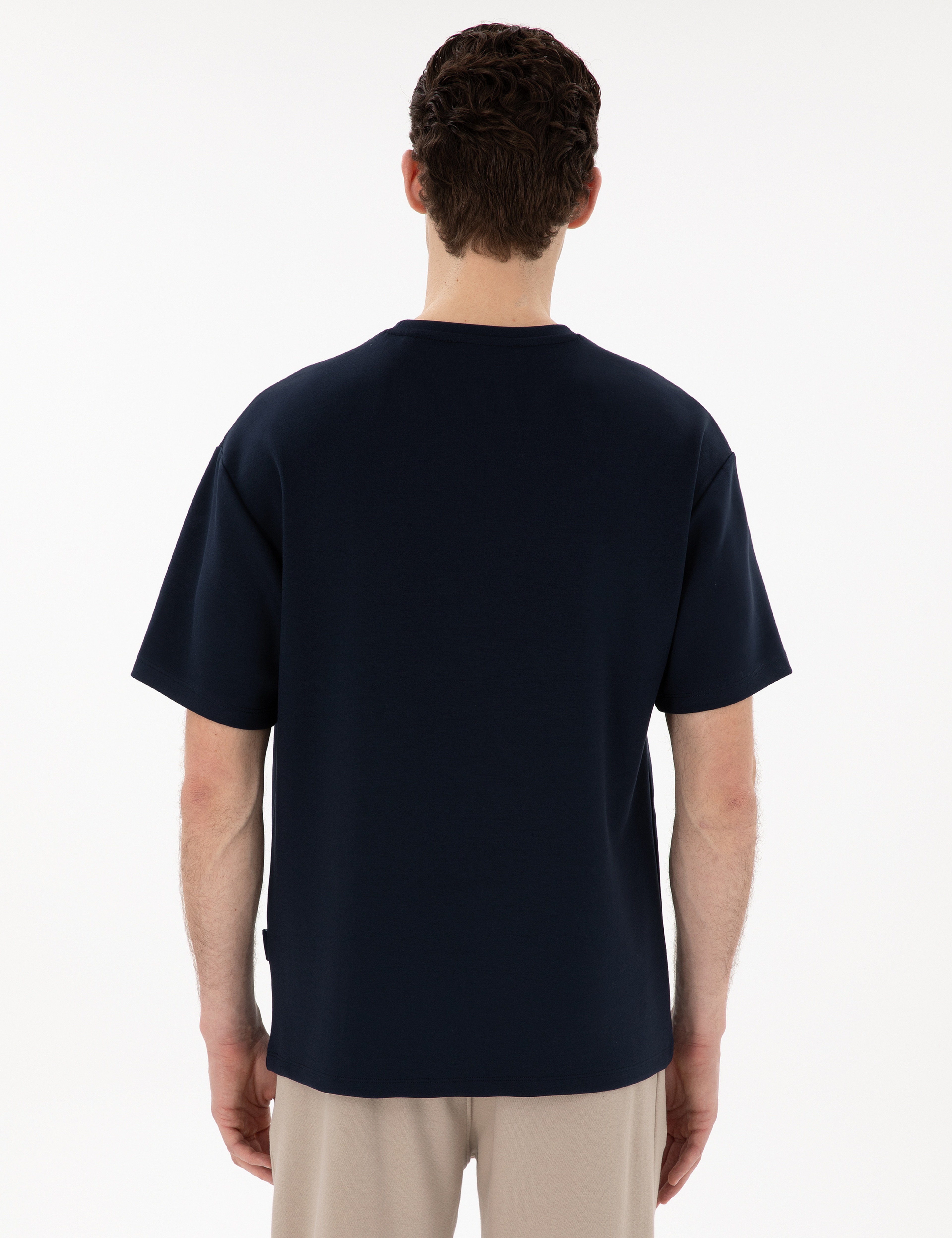 Lacivert Comfort Fit Tişört - Image 5