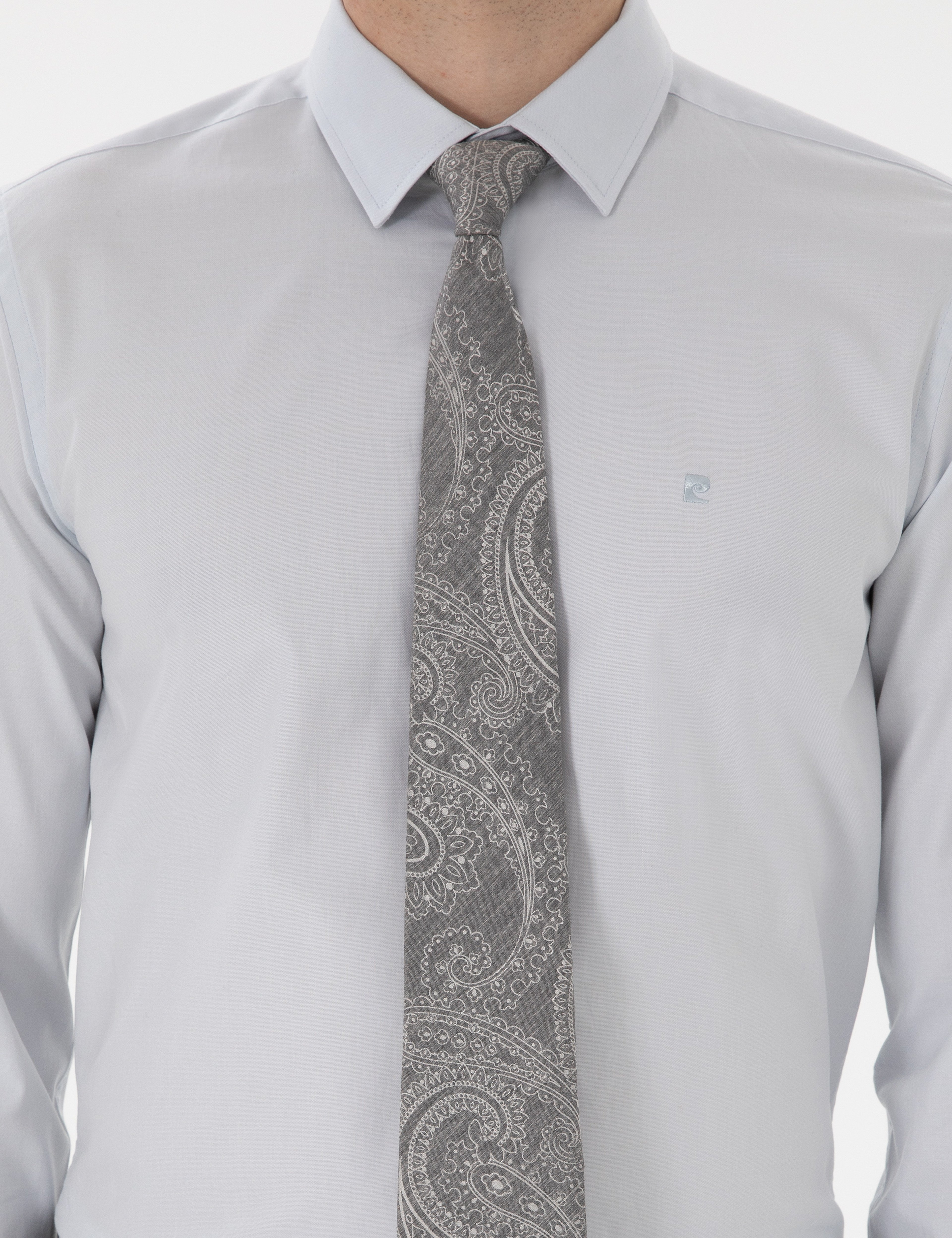 Açık Mavi Slim Fit Uzun Kollu Basic Gömlek