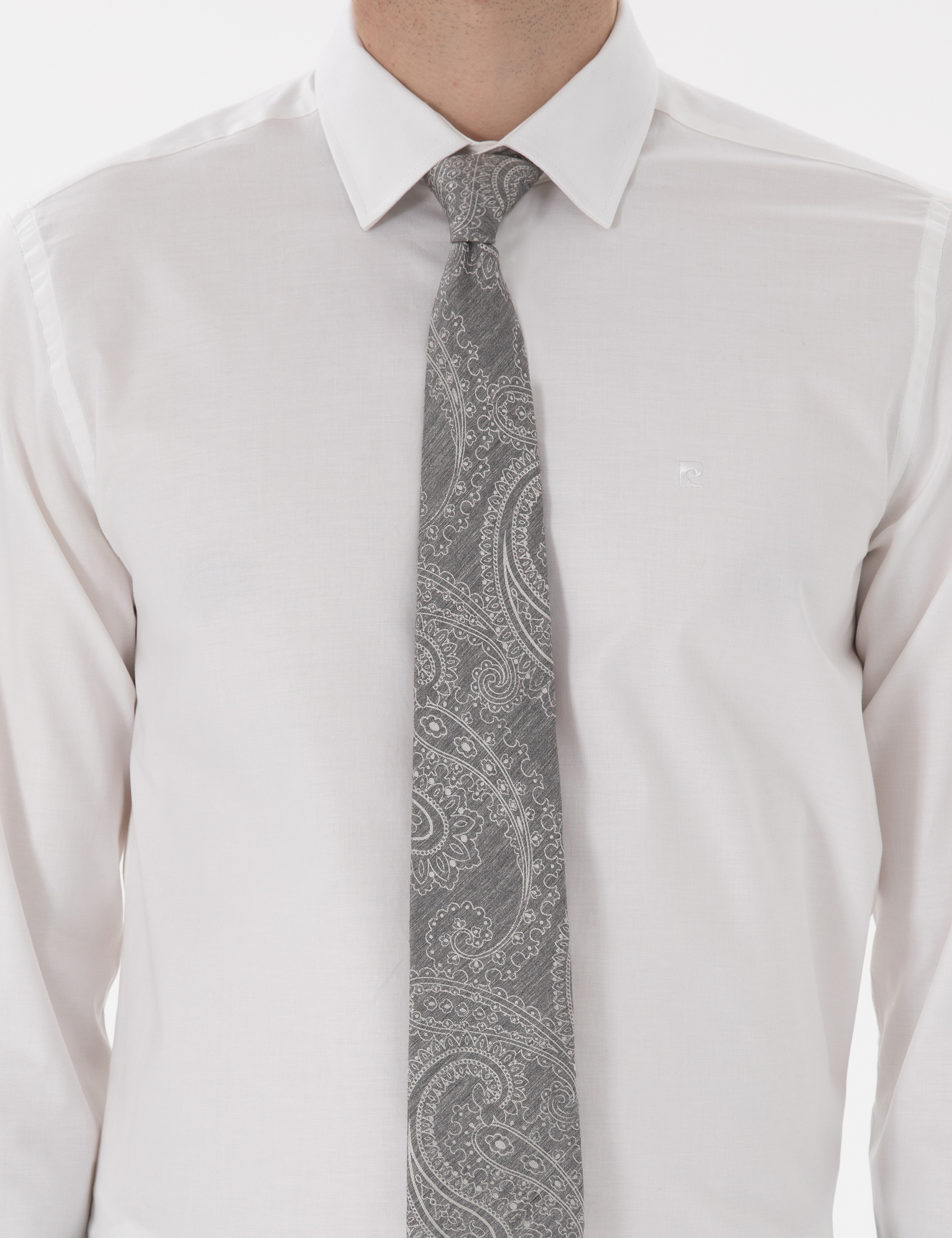Beyaz Slim Fit Uzun Kollu Basic Gömlek - Image 6