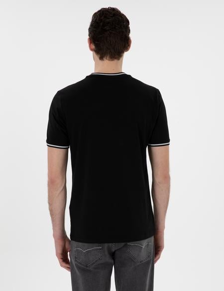 Siyah Regular Fit Tişört - 50302582043