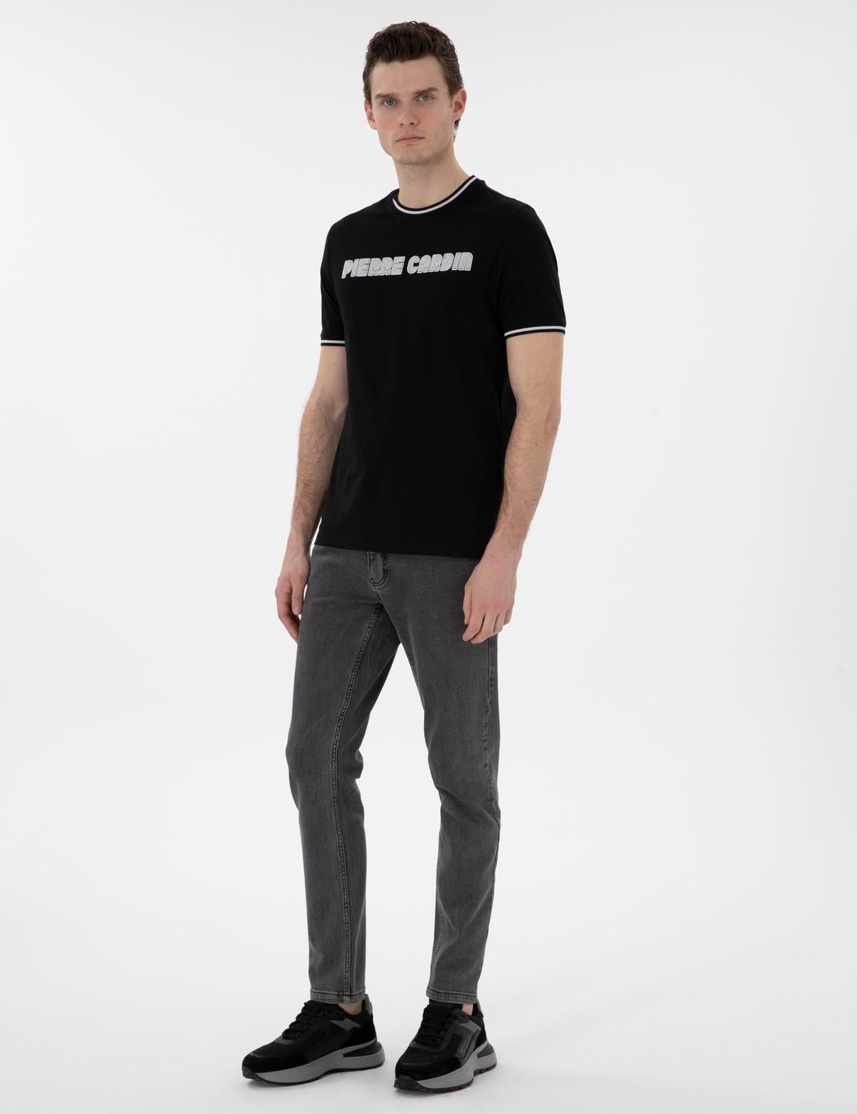 Siyah Regular Fit Tişört - 50302582043