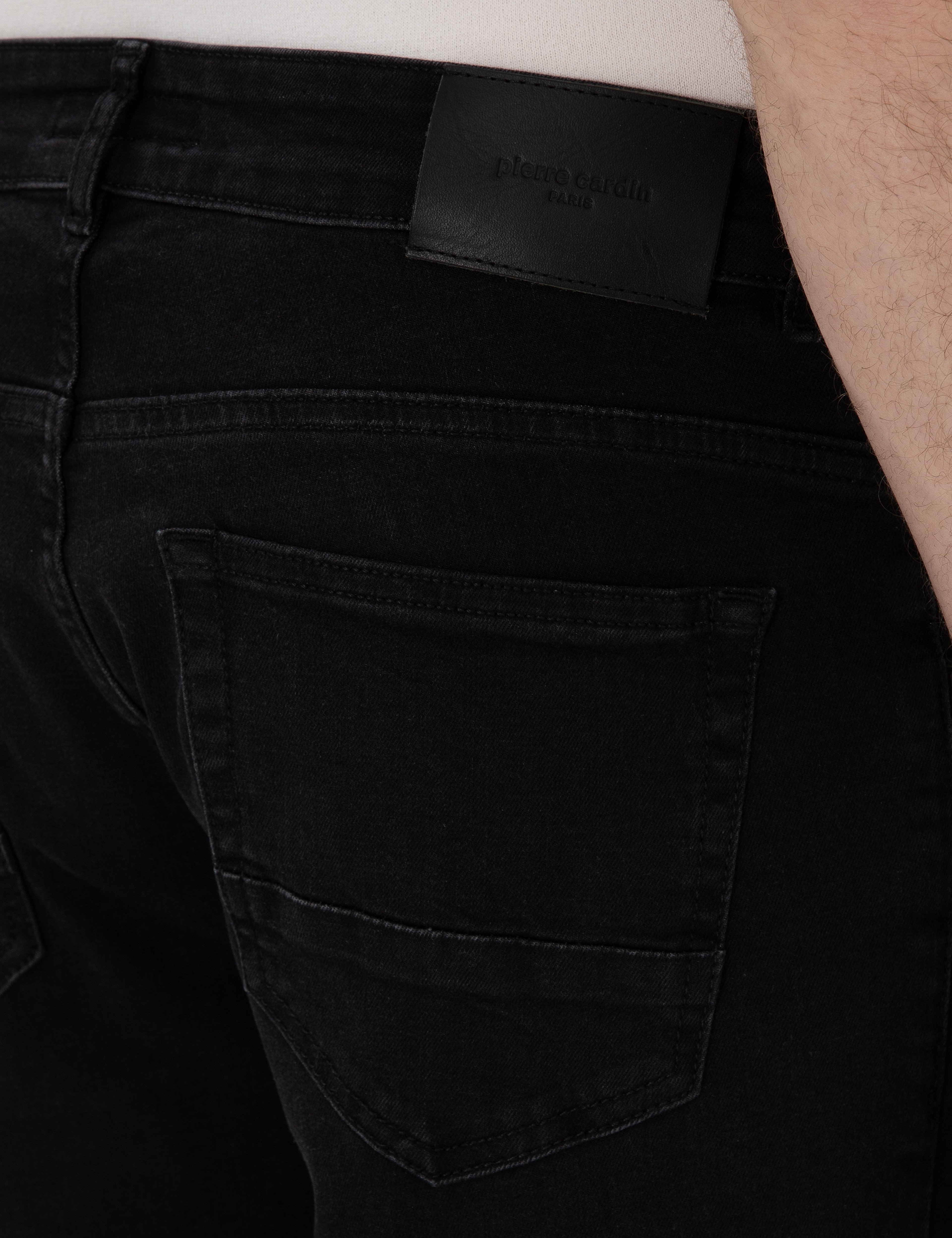 Siyah Slim Fit Jean Pantolon - Image 6