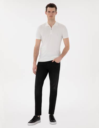 Siyah Slim Fit Jean Pantolon