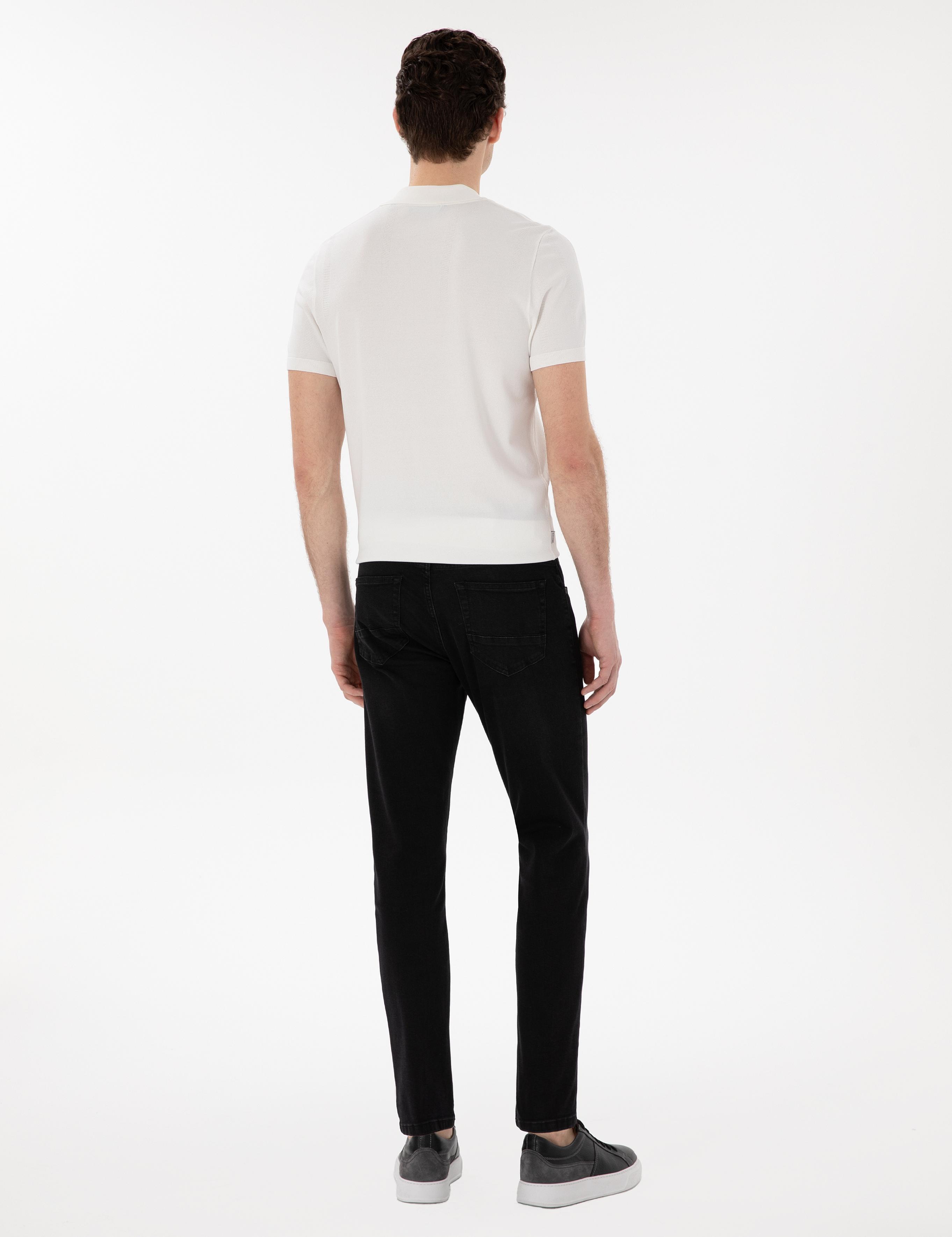 Siyah Slim Fit Jean Pantolon