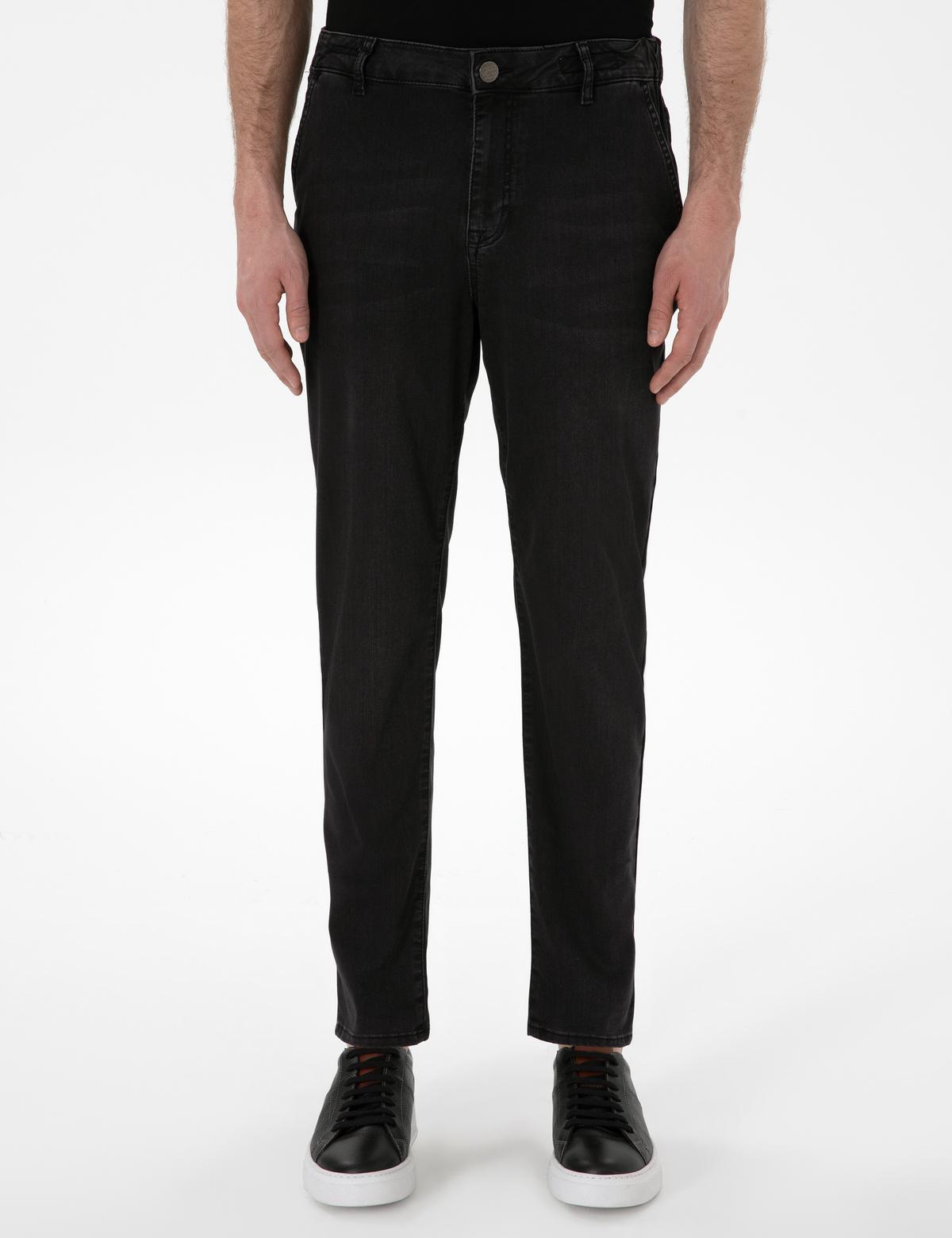 Koyu Gri Carrot Fit Jean Pantolon - 50302685041