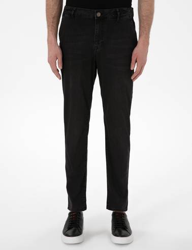 Koyu Gri Carrot Fit Jean Pantolon