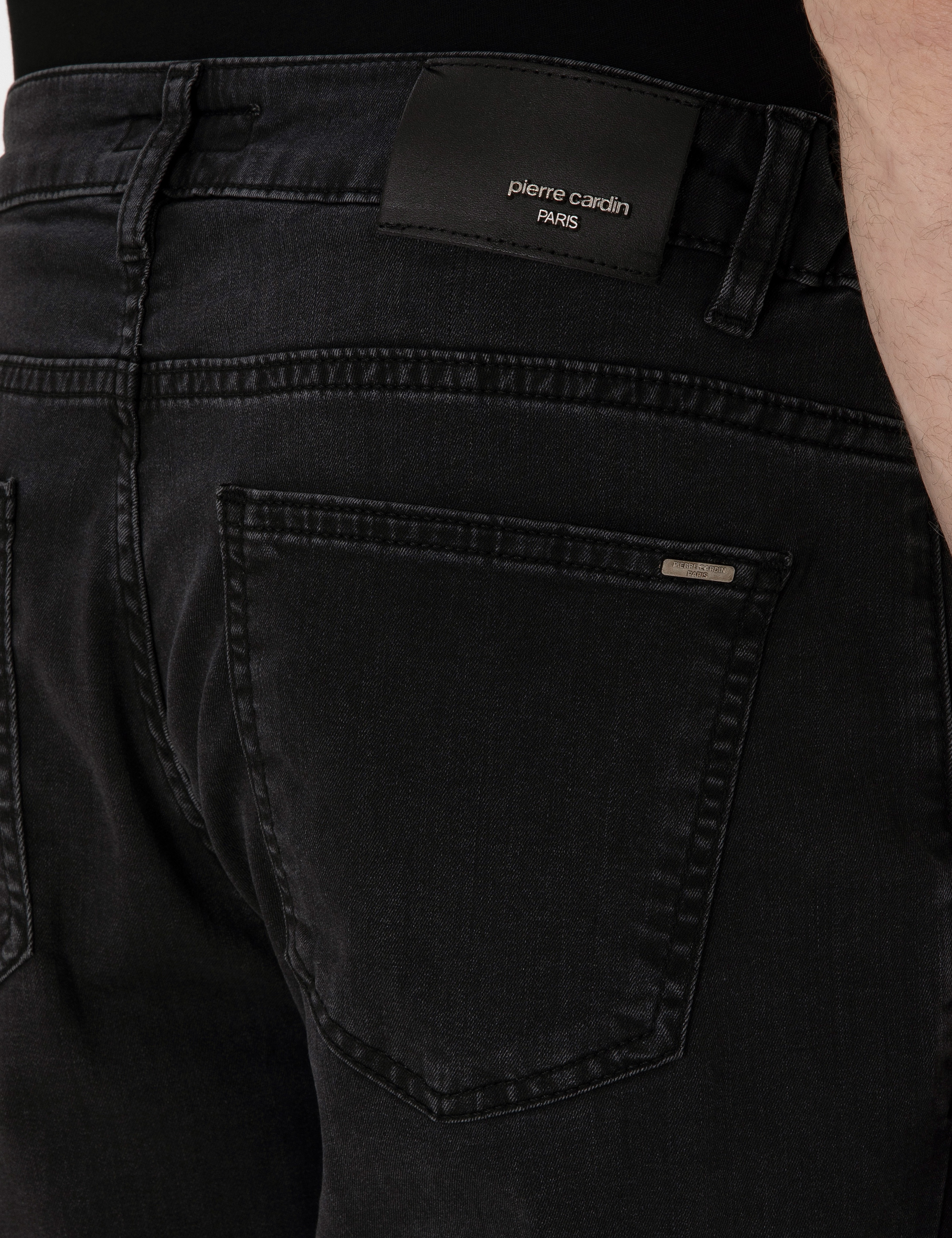 Koyu Gri Carrot Fit Jean Pantolon - Image 6