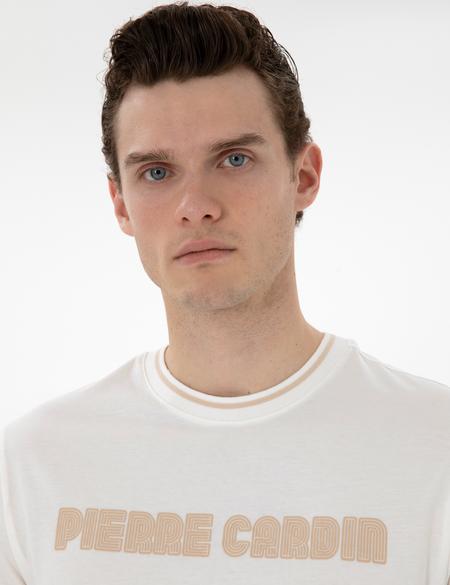 Ekru Regular Fit Tişört - 50302582195