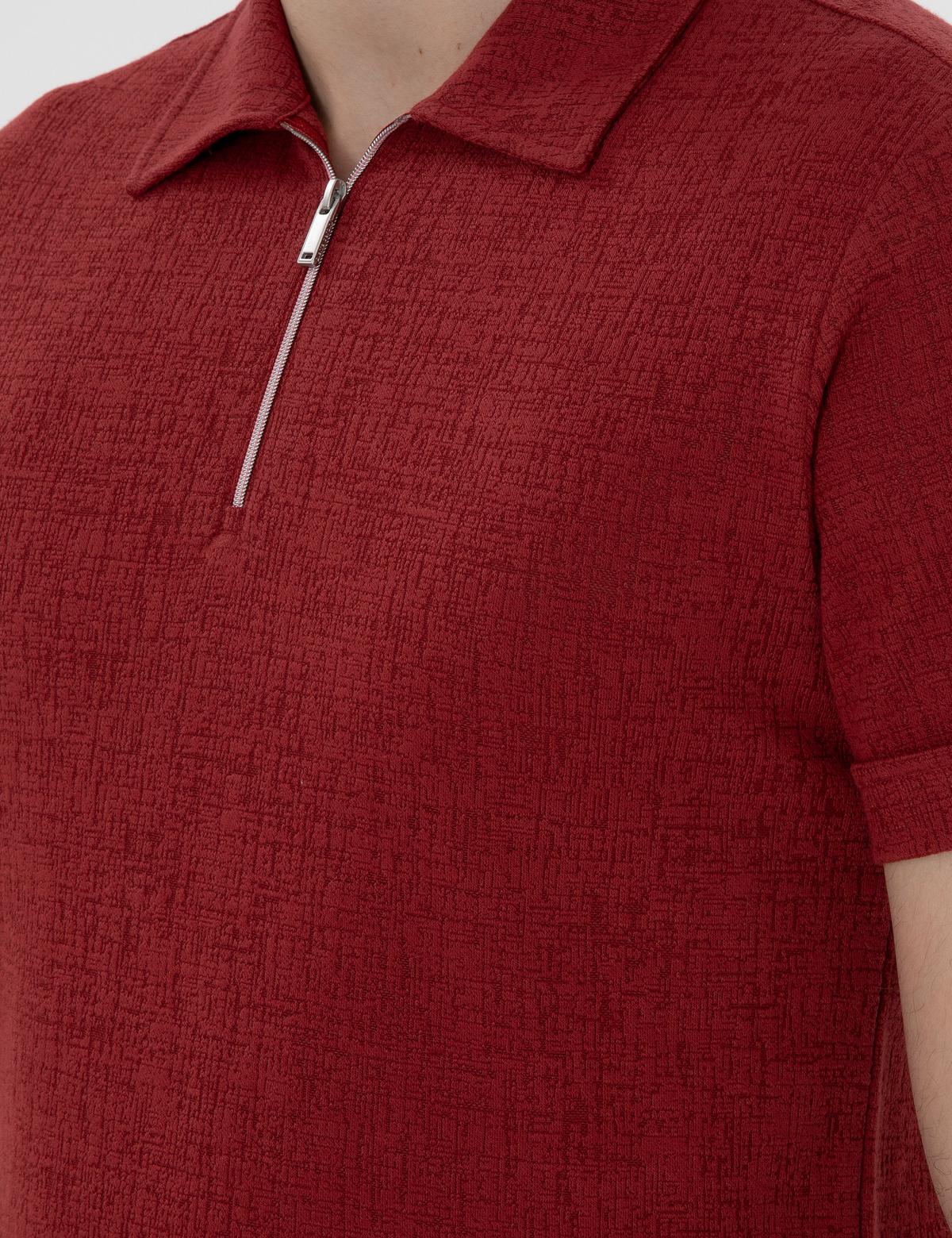 Nar Çiçeği Slim Fit Tişört - 50302586213