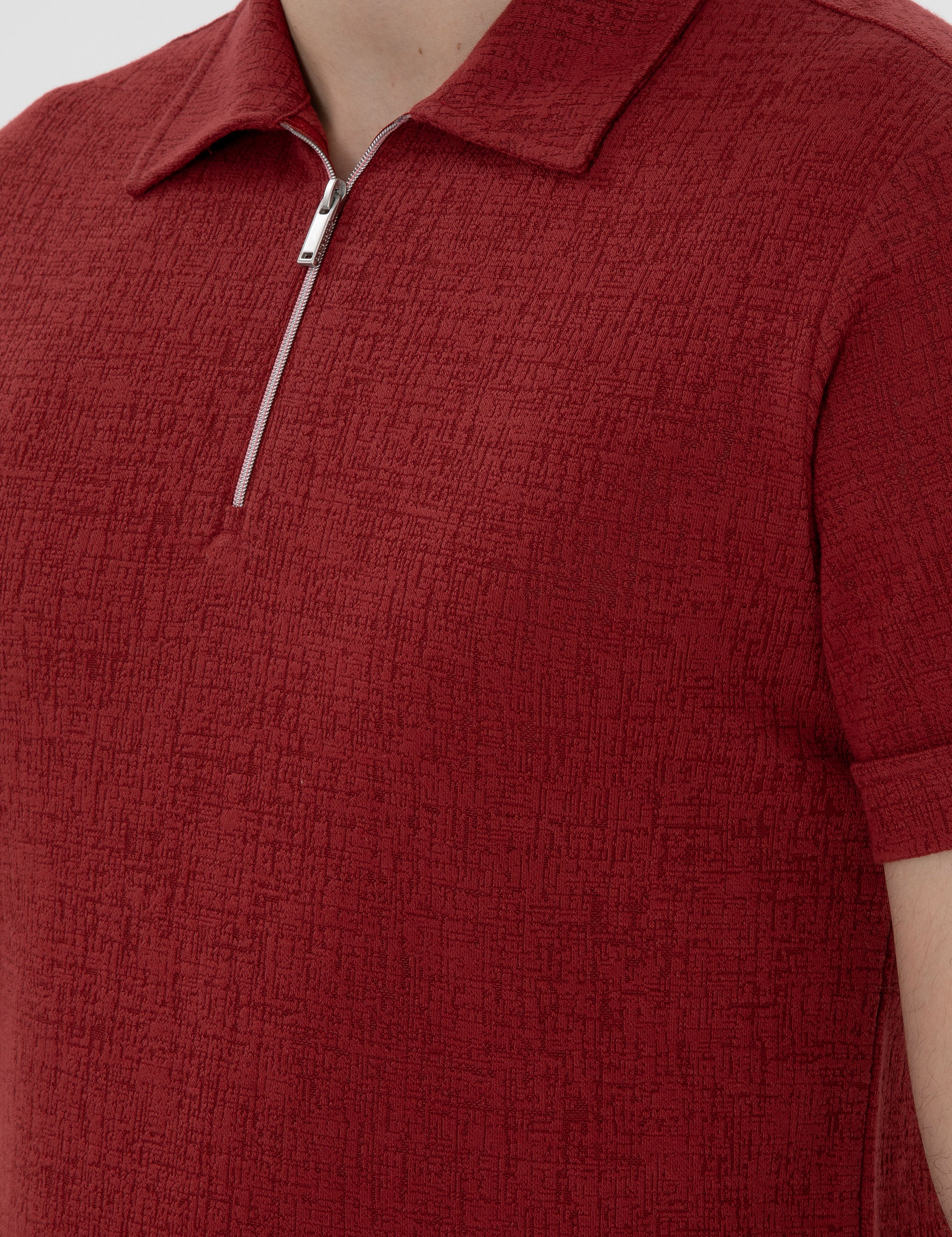 Nar Çiçeği Slim Fit Tişört - Image 7