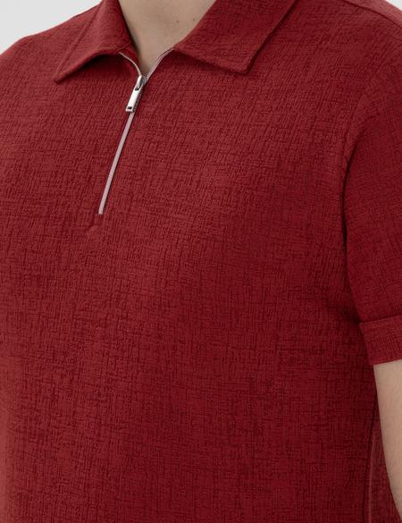 Nar Çiçeği Slim Fit Tişört - 50302586213