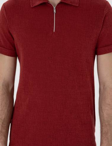 Nar Çiçeği Slim Fit Tişört