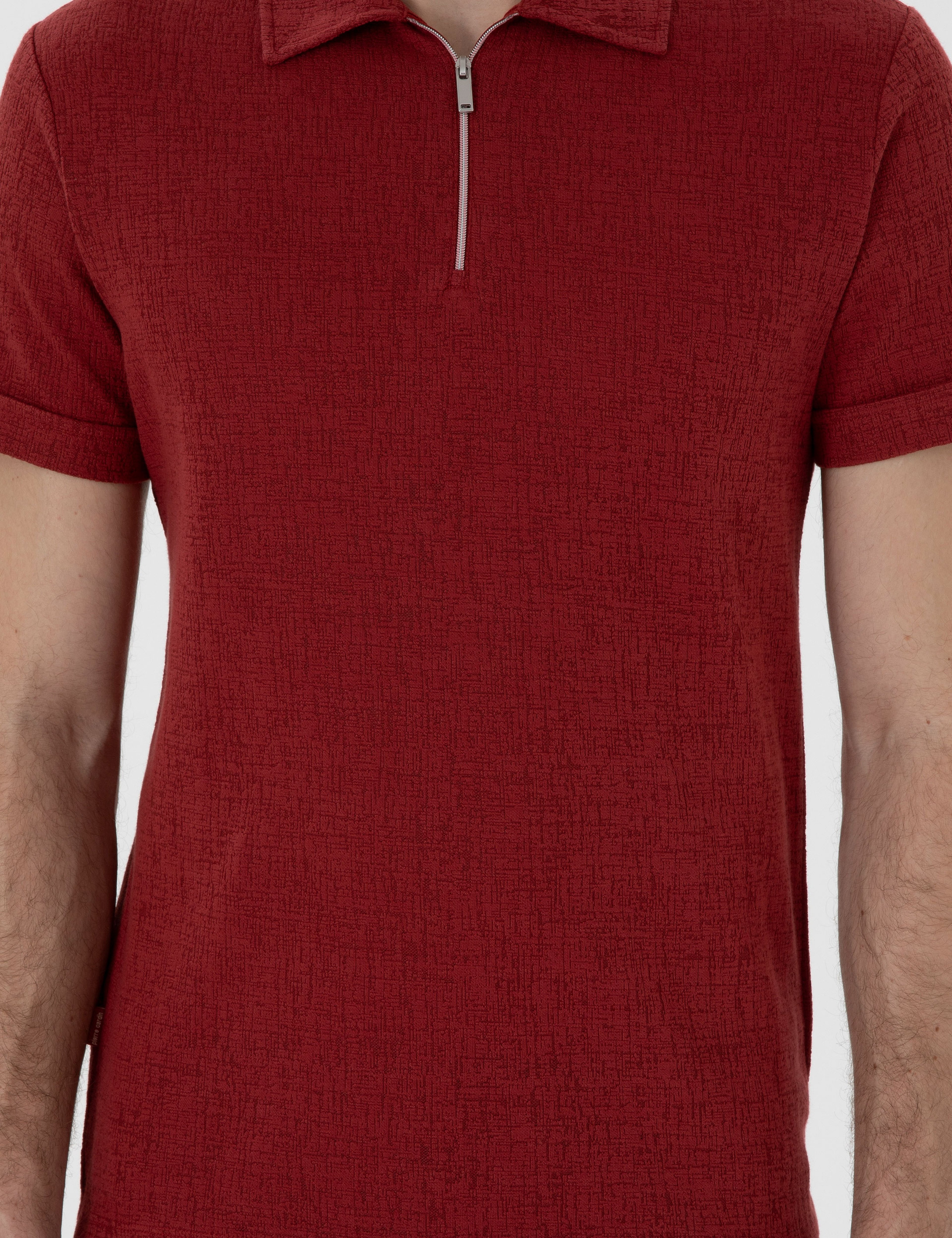 Nar Çiçeği Slim Fit Tişört - Image 6