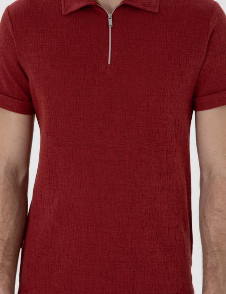 Nar Çiçeği Slim Fit Tişört - 50302586213