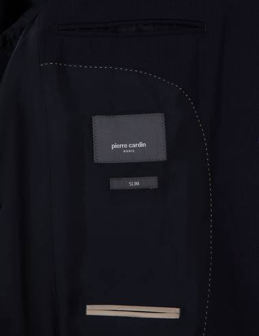Lacivert Slim Fit Yün Takım Elbise