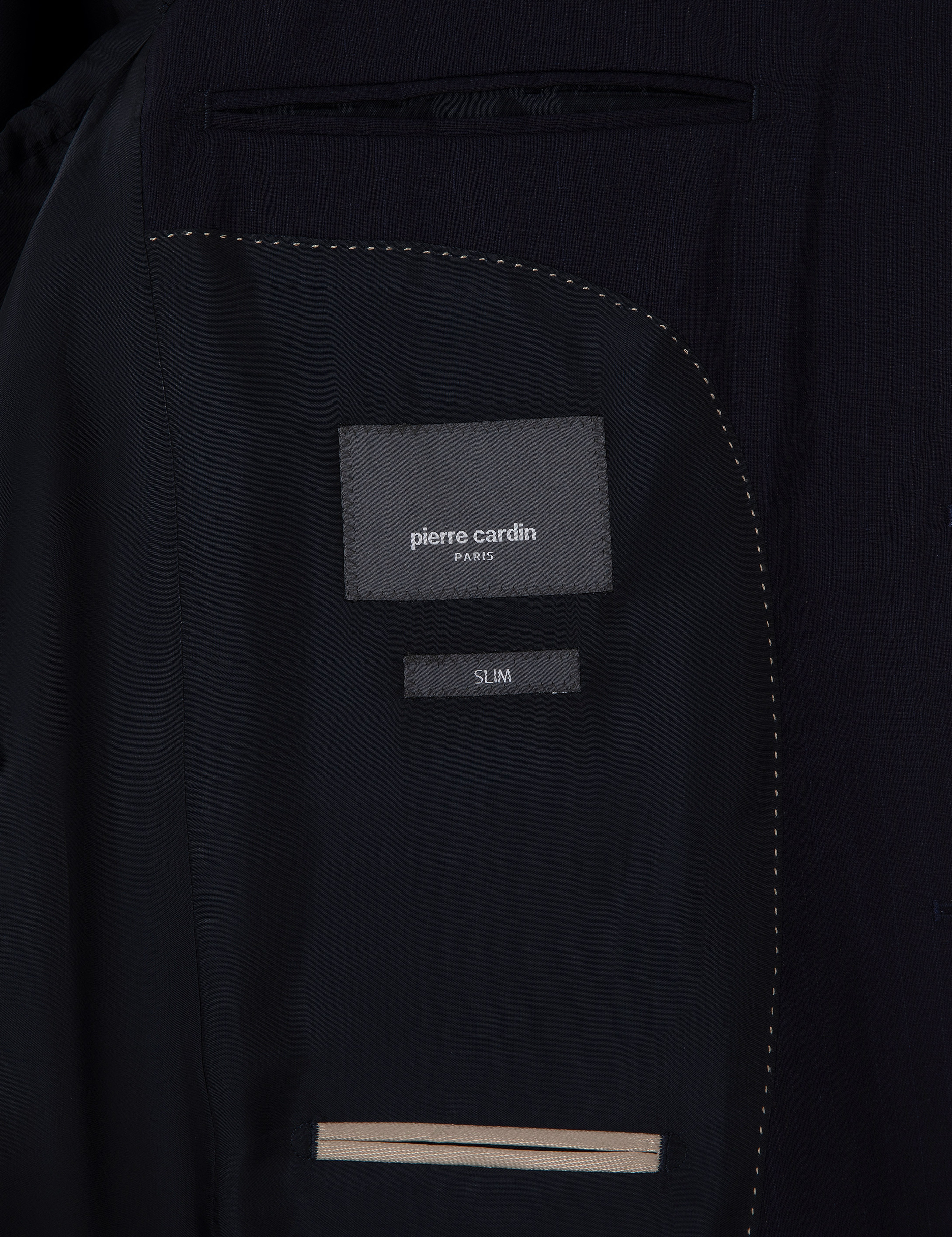 Lacivert Slim Fit Yün Takım Elbise - Image 6