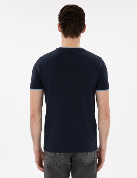 Lacivert Slim Fit Tişört - 50302549047