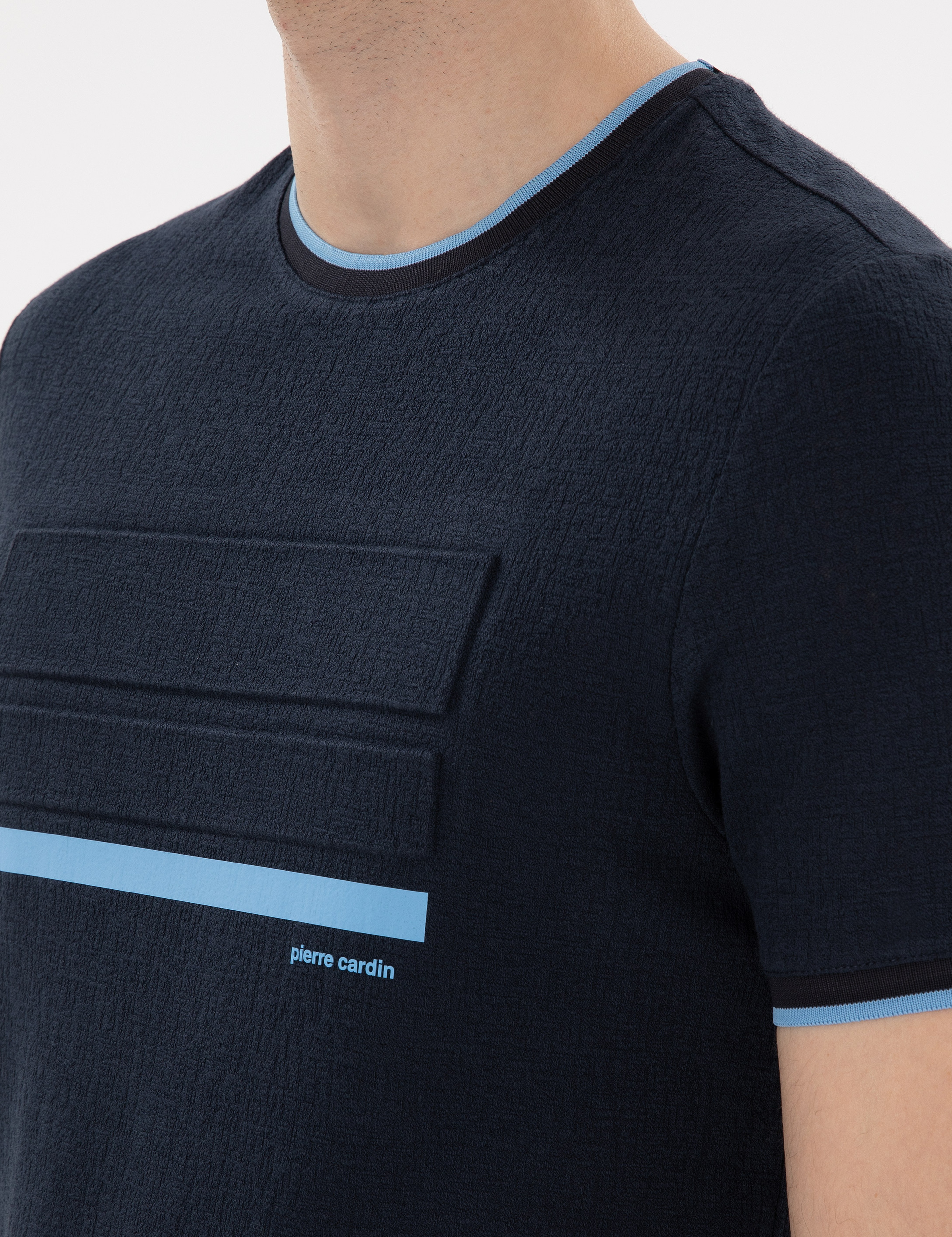 Lacivert Slim Fit Tişört - Image 7