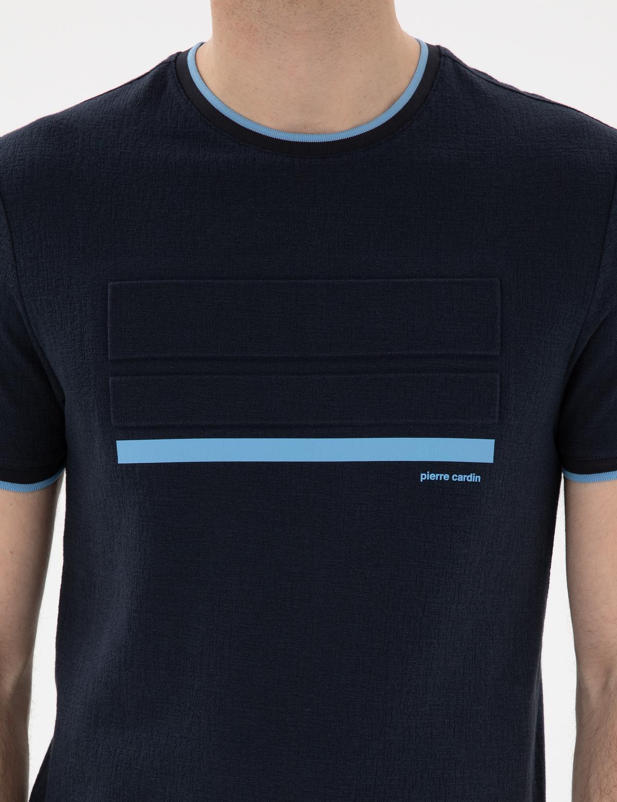 Lacivert Slim Fit Tişört - 50302549047