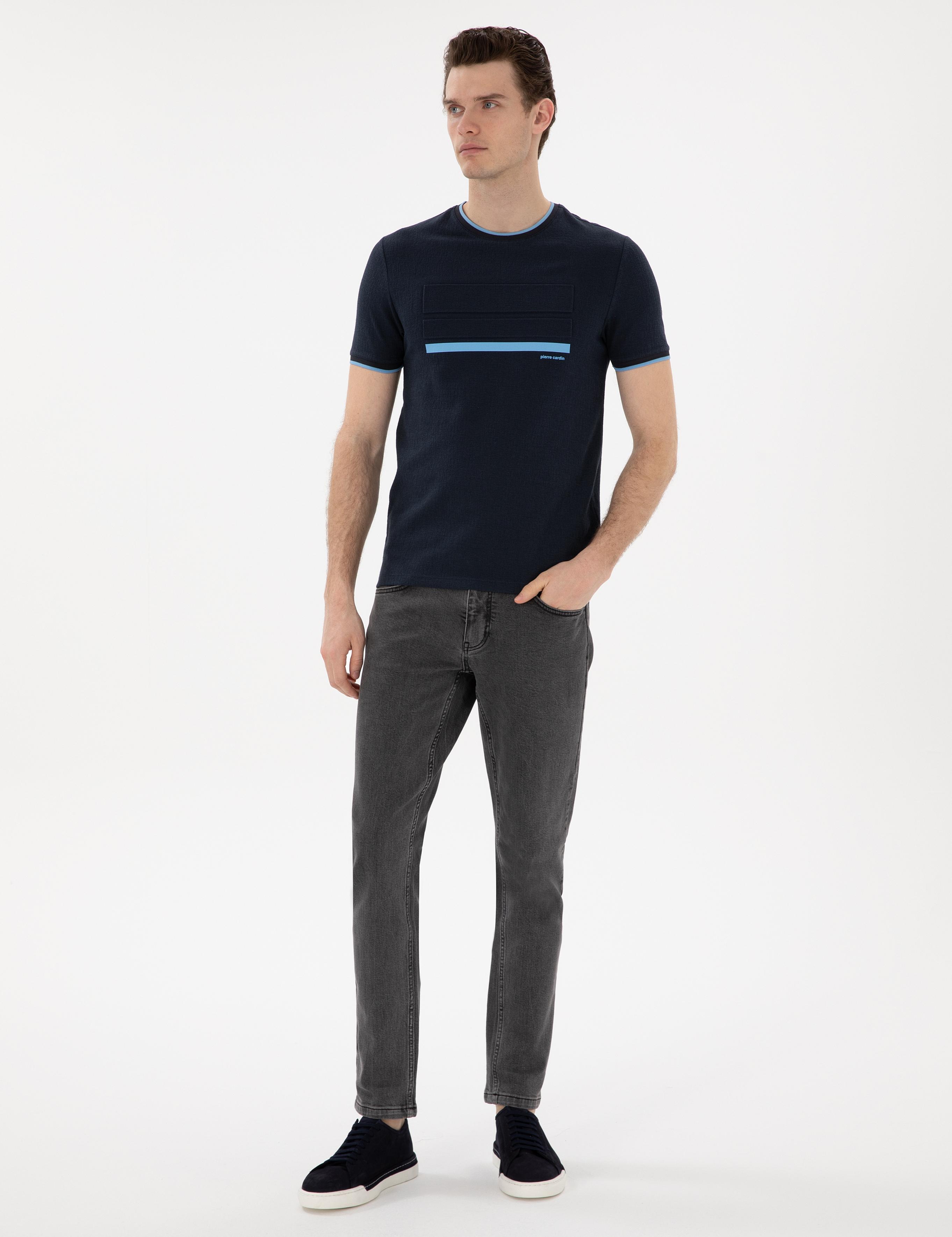 Lacivert Slim Fit Tişört