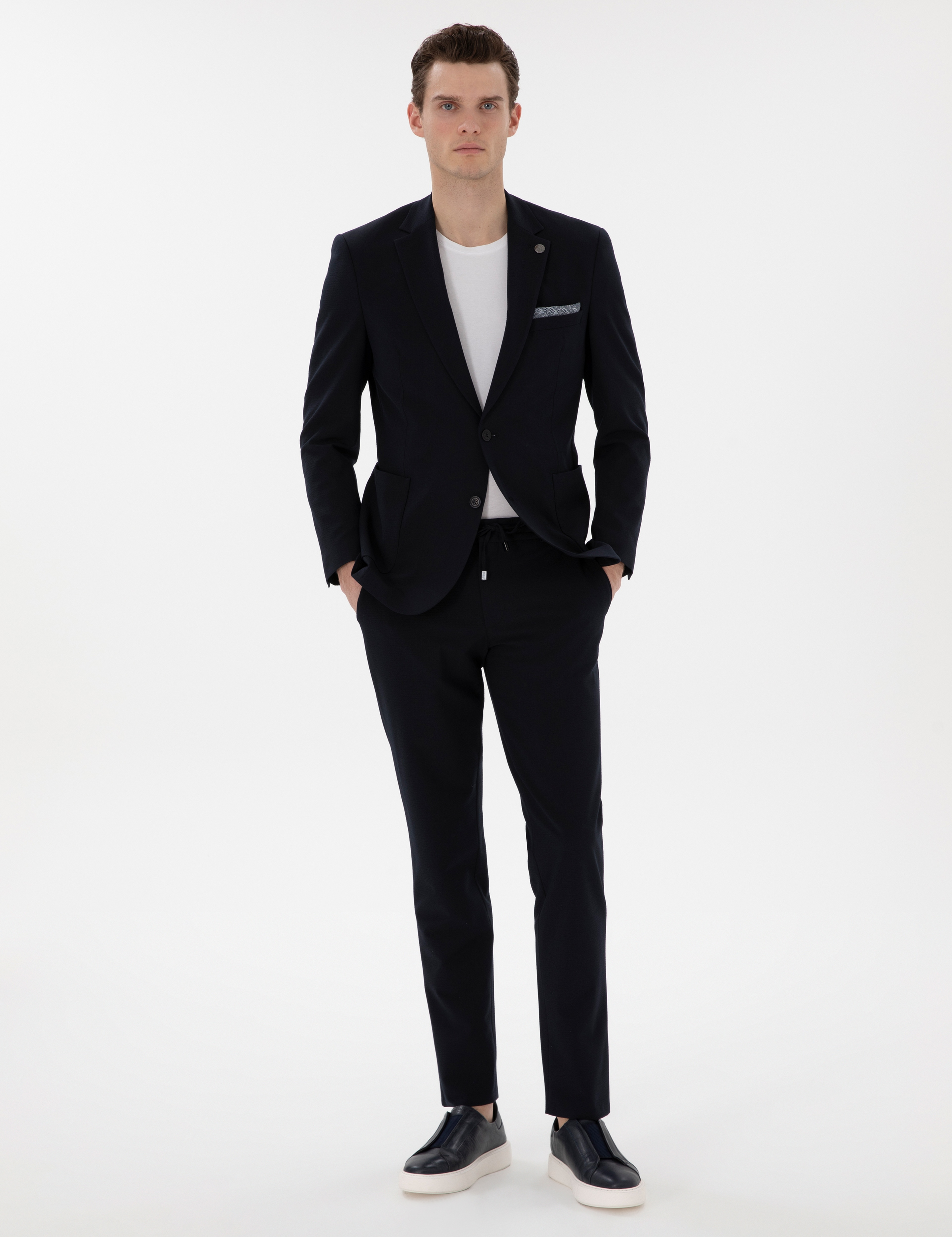 Lacivert Extra Slim Fit Takım Elbise - Image 4