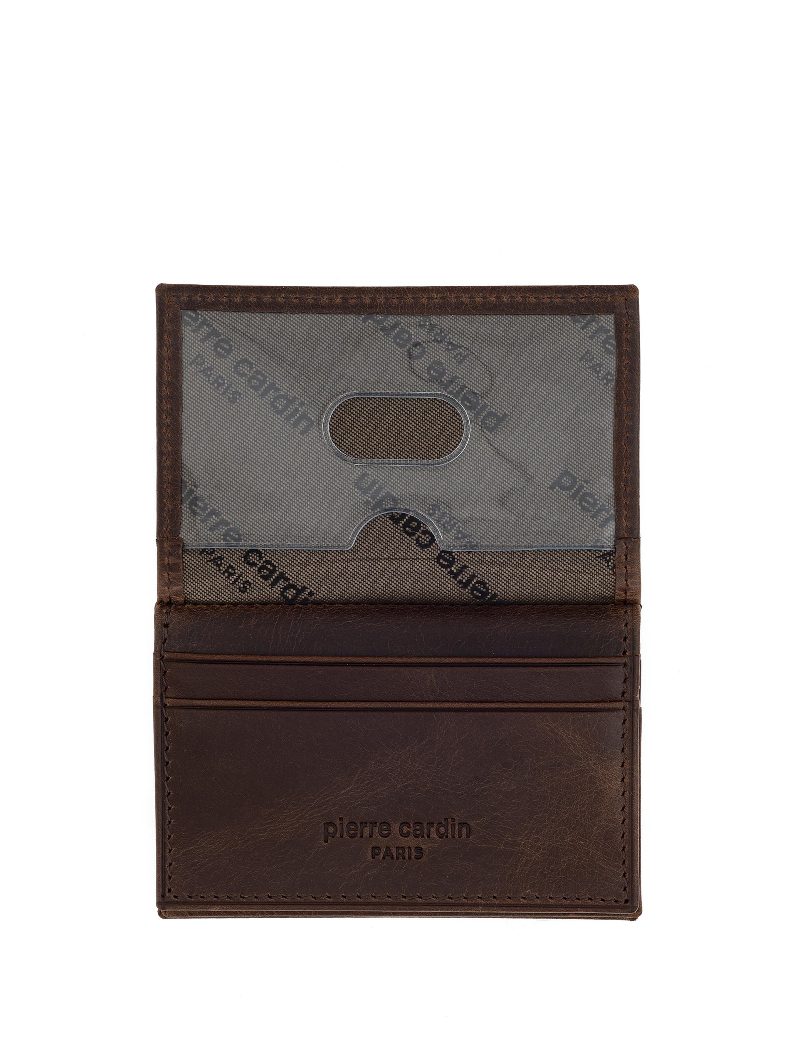 Erkek Kahverengi Deri Kartlık