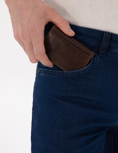 Erkek Kahverengi Deri Kartlık - 50313001001