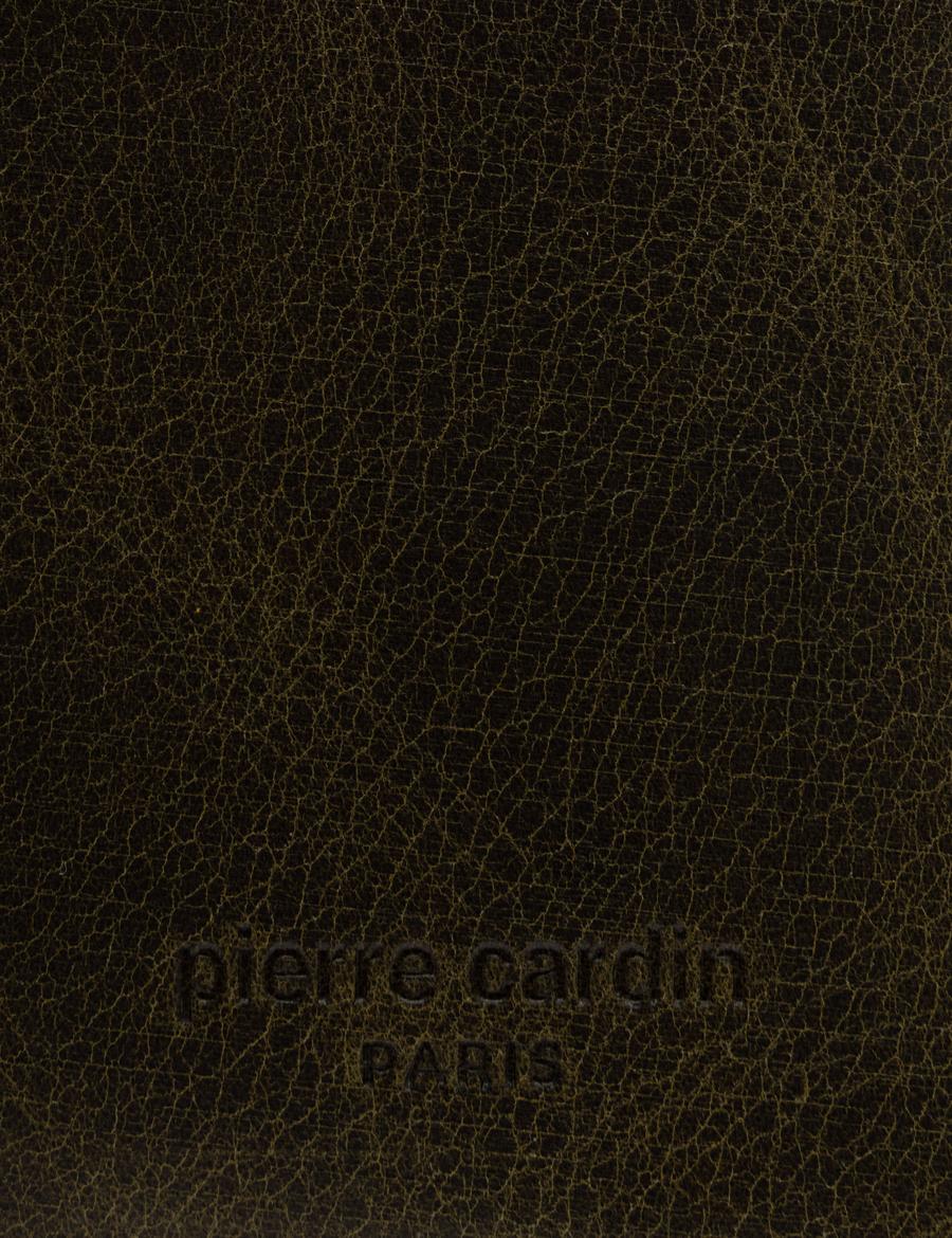 Erkek Haki Deri Kartlık